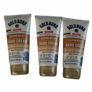 Gold Bond Eczema Relief Hand Cream Colloidal Oatmeal 2% set of 3 3oz each